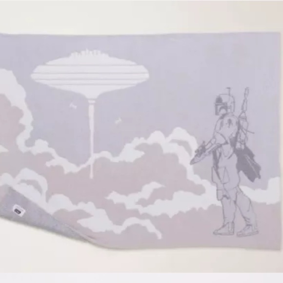 Barefoot Dreams CozyChic Star Wars Boba Fett Throw Blanket - Picture 10 of 11